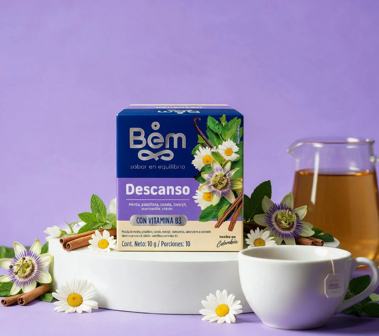 Infusión Descanso Bem con pasiflora y manzanilla