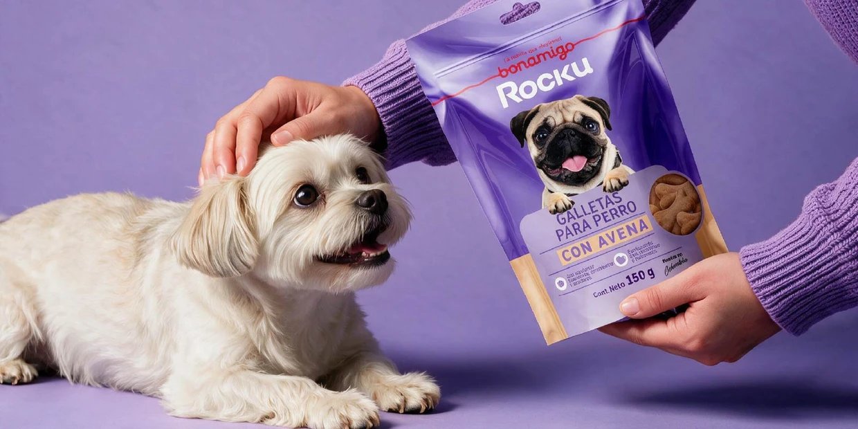 Mascota y galletas para perro Rocku Bonamigo