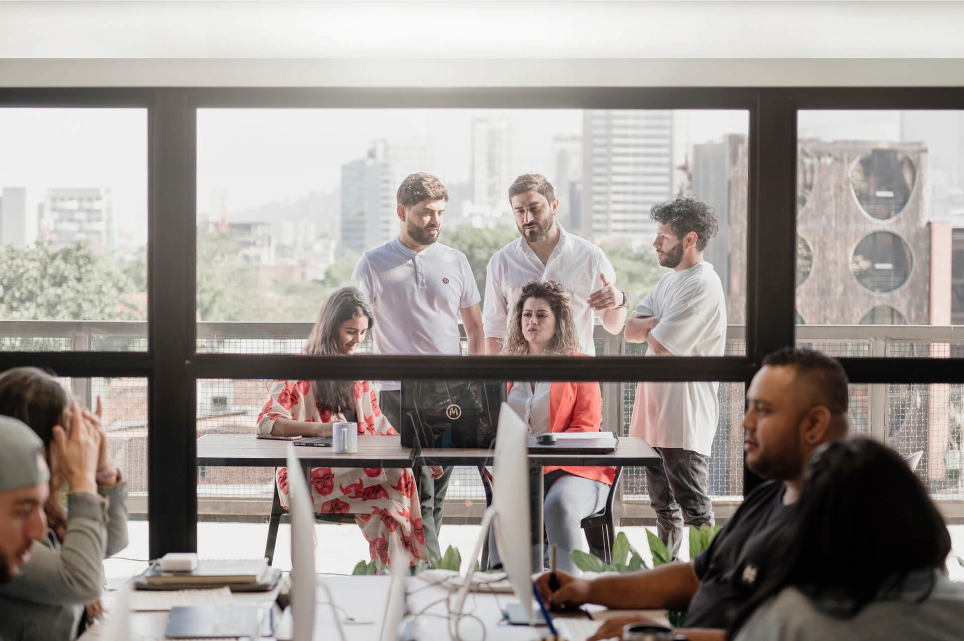 Equipo de trabajo agencia de publicidad
